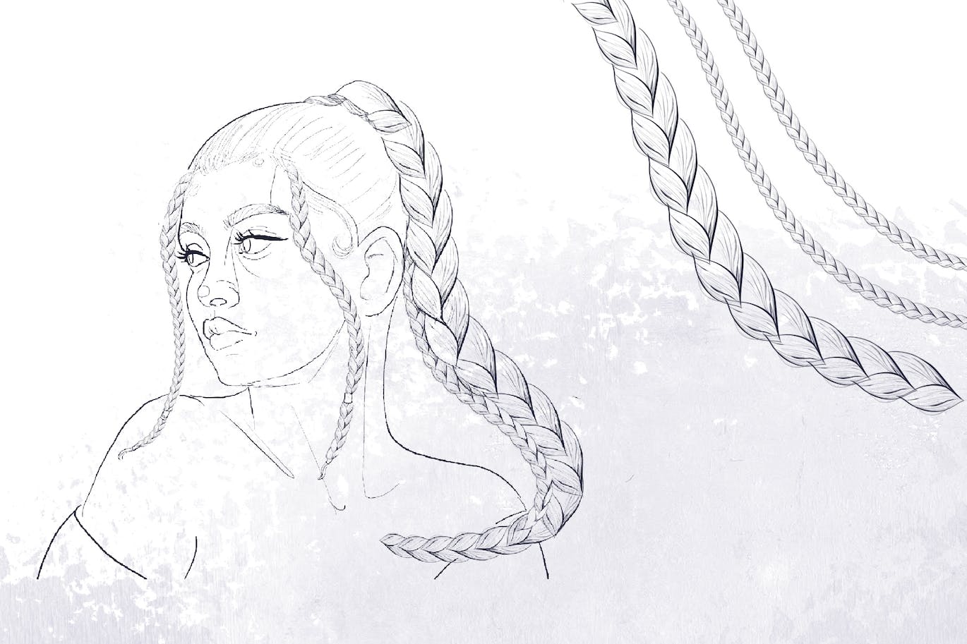 10个发型印章Procreate笔刷 10 Hairstyle Brush Procreate 笔刷资源 sucaiwan.com