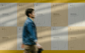 街道皱纹海报展示样机图 Street Posters Mockup