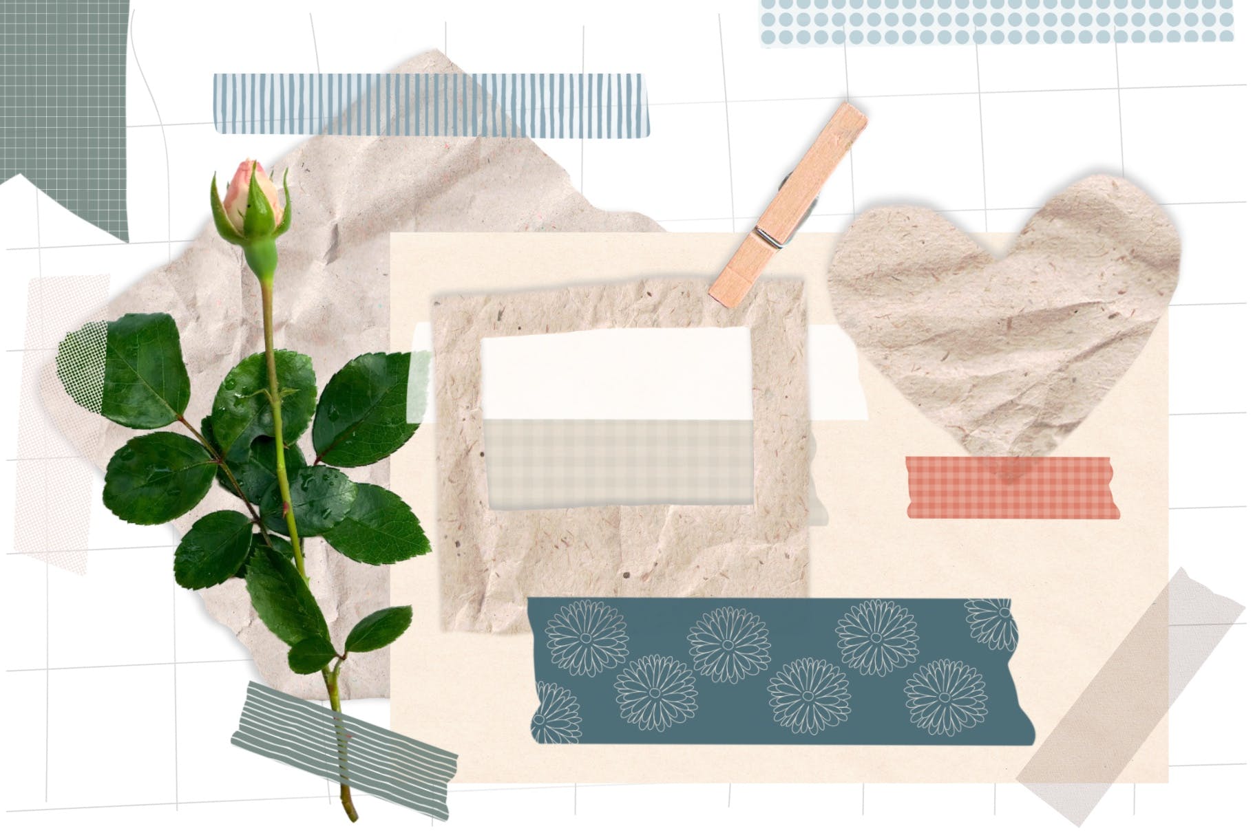 纸胶带创作Procreate笔刷 Washi tape creator for Procreate 笔刷资源 sucaiwan.com