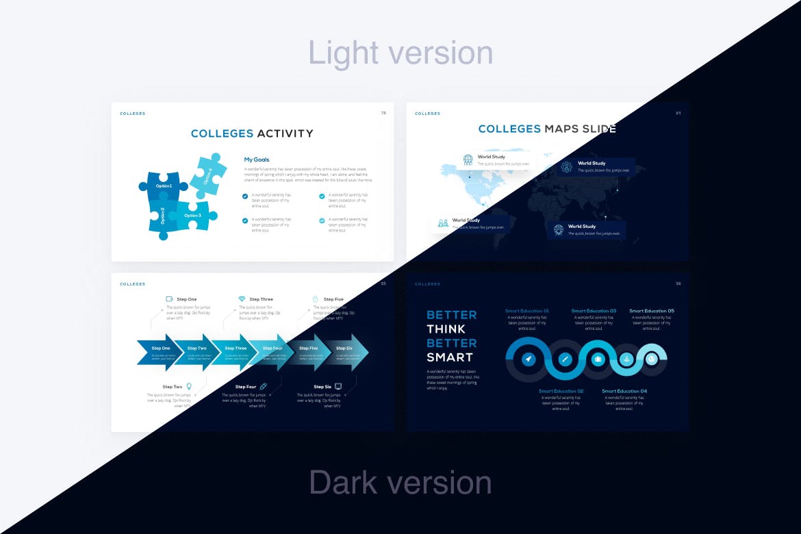 专业学院院校PPT素材 Colleges Professional PowerPoint Template 幻灯图表 sucaiwan.com