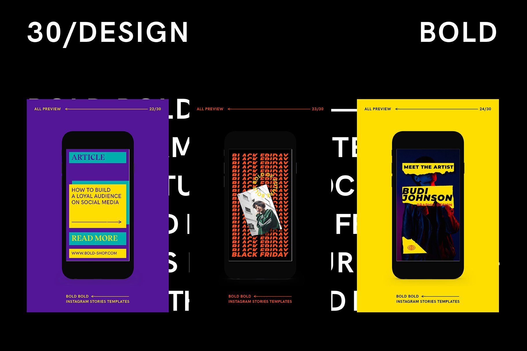 BOLD-潮流嘻哈复古高级Instagram竖屏错版大文字故事动画设计PSD模板 设计素材 第6张-素材湾丨精选海外优质设计素材资源 BOLD-潮流嘻哈复古高级Instagram竖屏错版大文字故事动画设计PSD模板 设计素材 sucaiwan.com