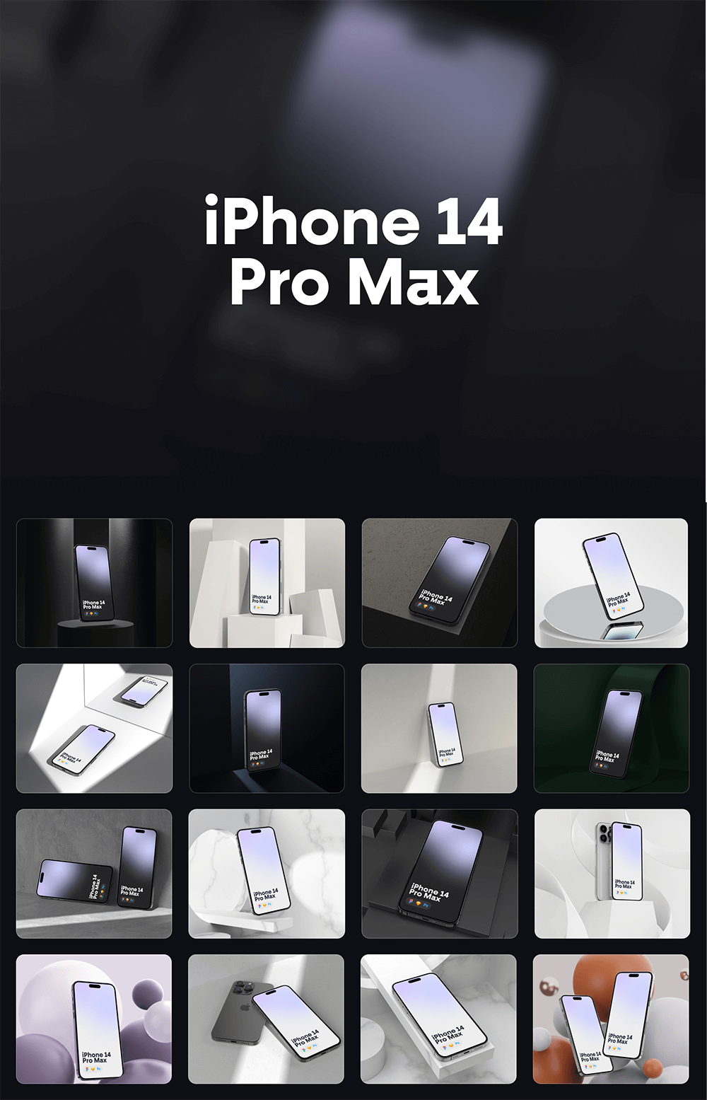 iPhone 14 Pro Max样机合集 样机素材 sucaiwan.com