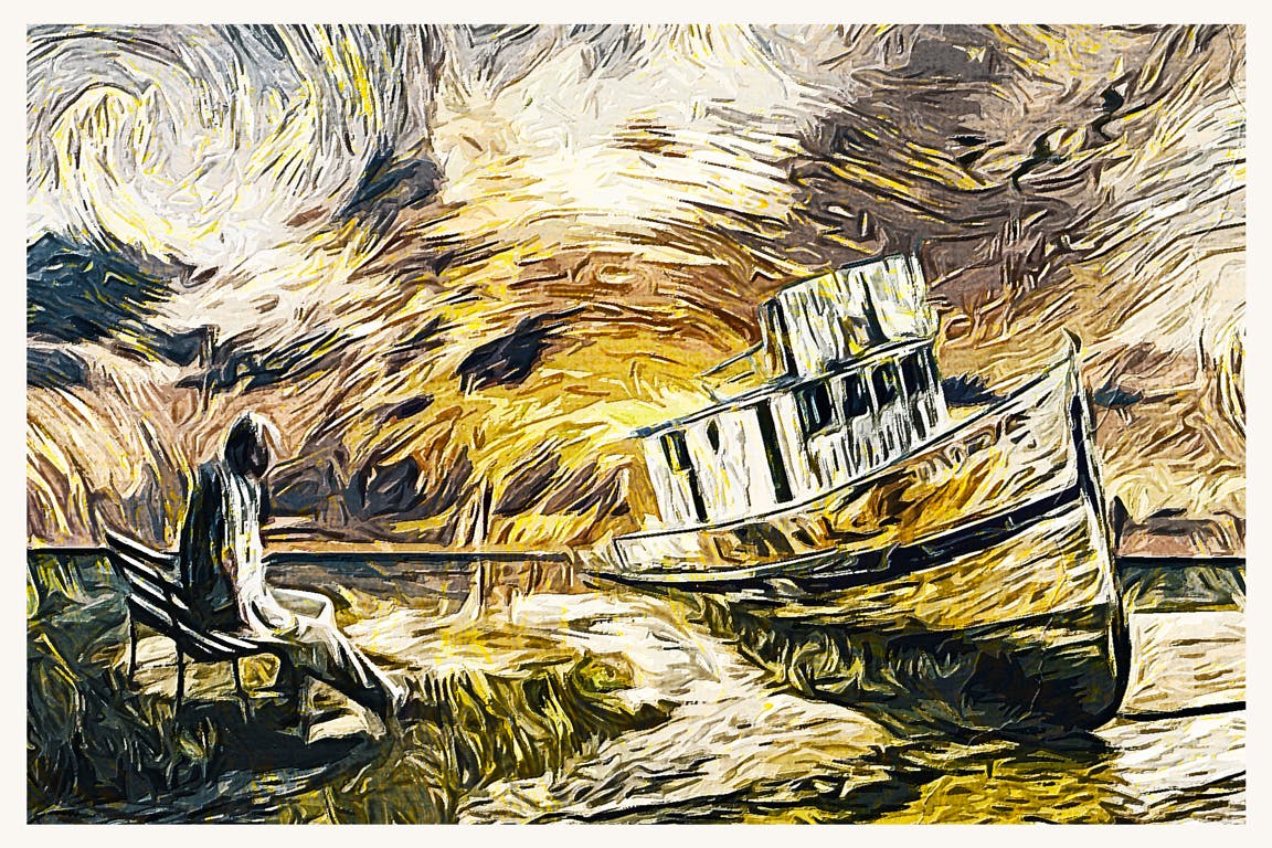 梵高绘画照片处理效果PS动作模板 Vincent – Photoshop Action 插件预设 sucaiwan.com
