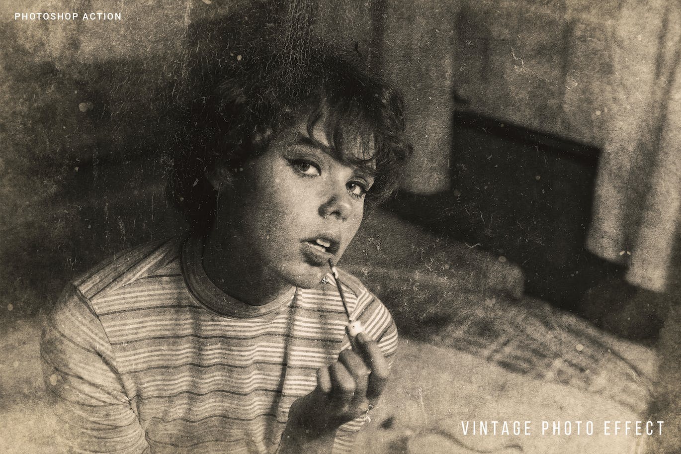 复古效果PS动作模板 Vintage Effect Photoshop Action 插件预设 sucaiwan.com