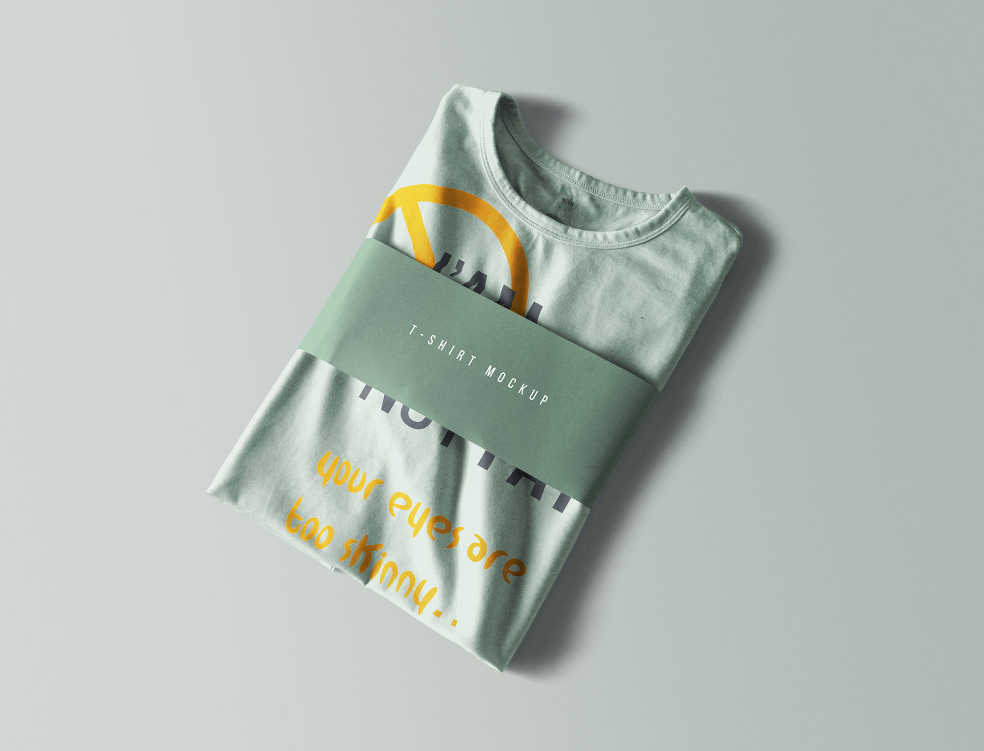 9 个褶皱T恤设计效果图样机 9 T-Shirt Mockups 样机素材 sucaiwan.com