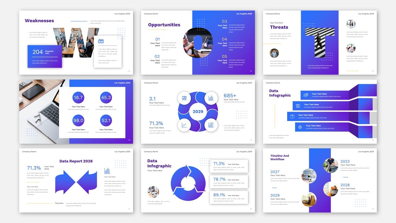 公司业务报告PPT幻灯片模板下载 Account – Report Business Company Powerpoint 幻灯图表 sucaiwan.com