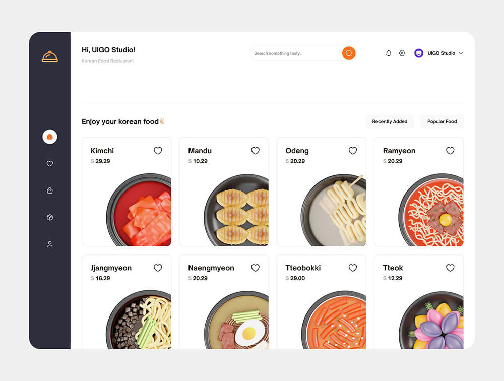韩国食品3D图标插画 图标素材 sucaiwan.com