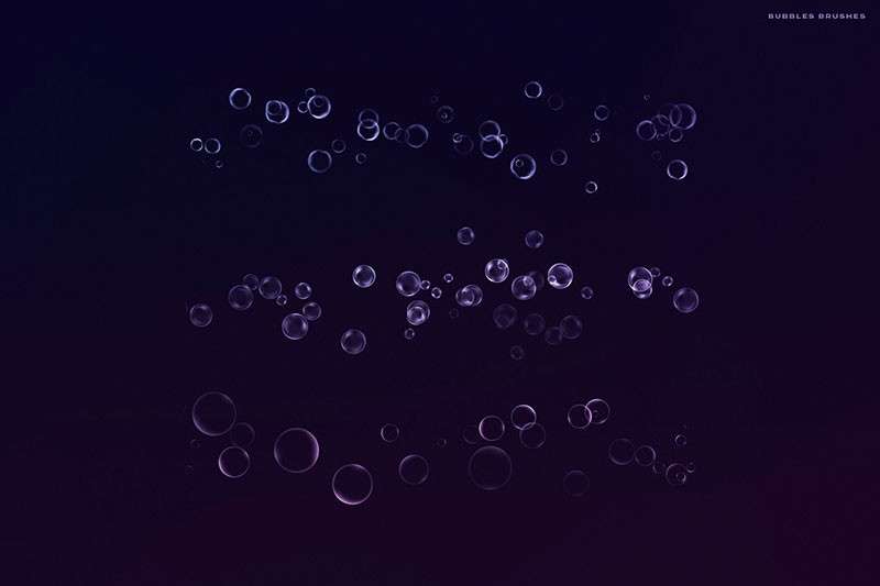 30个透明气泡效果Procreate笔刷 笔刷资源 sucaiwan.com