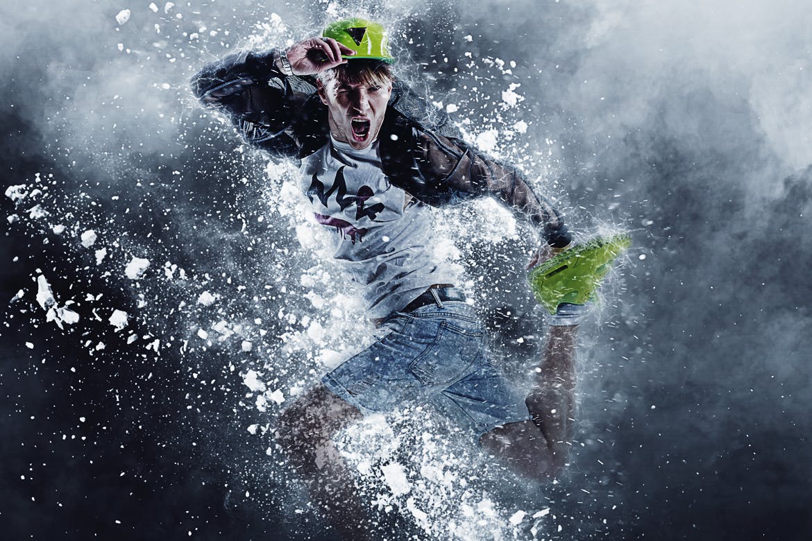 战场碎片效果照片处理Photoshop动作 The Battle field Photoshop Action 插件预设 sucaiwan.com