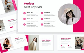 时尚服装展示谷歌幻灯片创意模板 Vella Fashion Google Slide