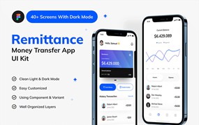 汇款转账App应用程序UI套件
