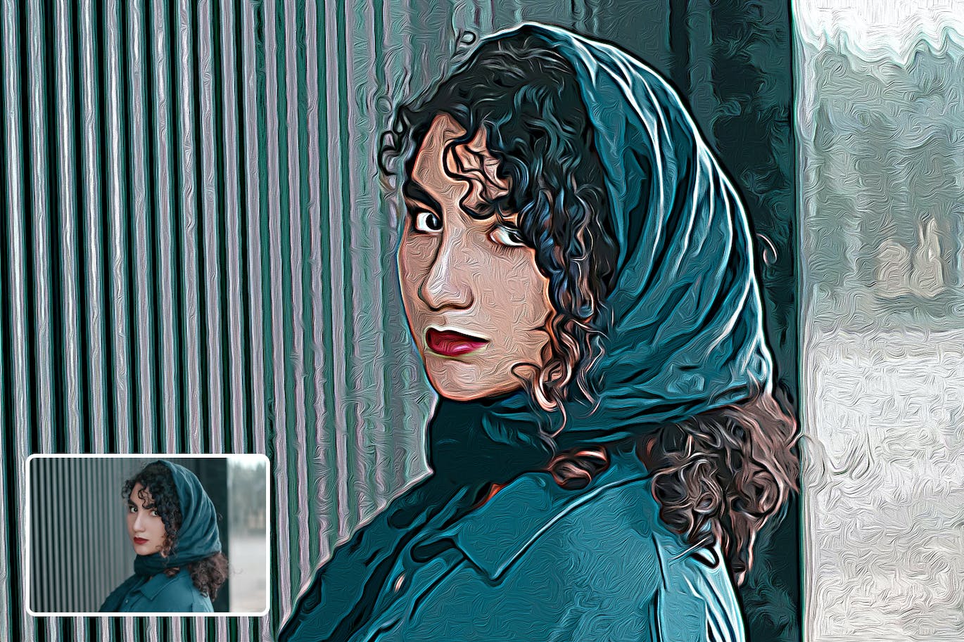 油画效果PS动作模板 Oil Painting Photoshop Action 插件预设 第2张-素材湾丨精选海外优质设计素材资源 油画效果PS动作模板 Oil Painting Photoshop Action 插件预设 sucaiwan.com