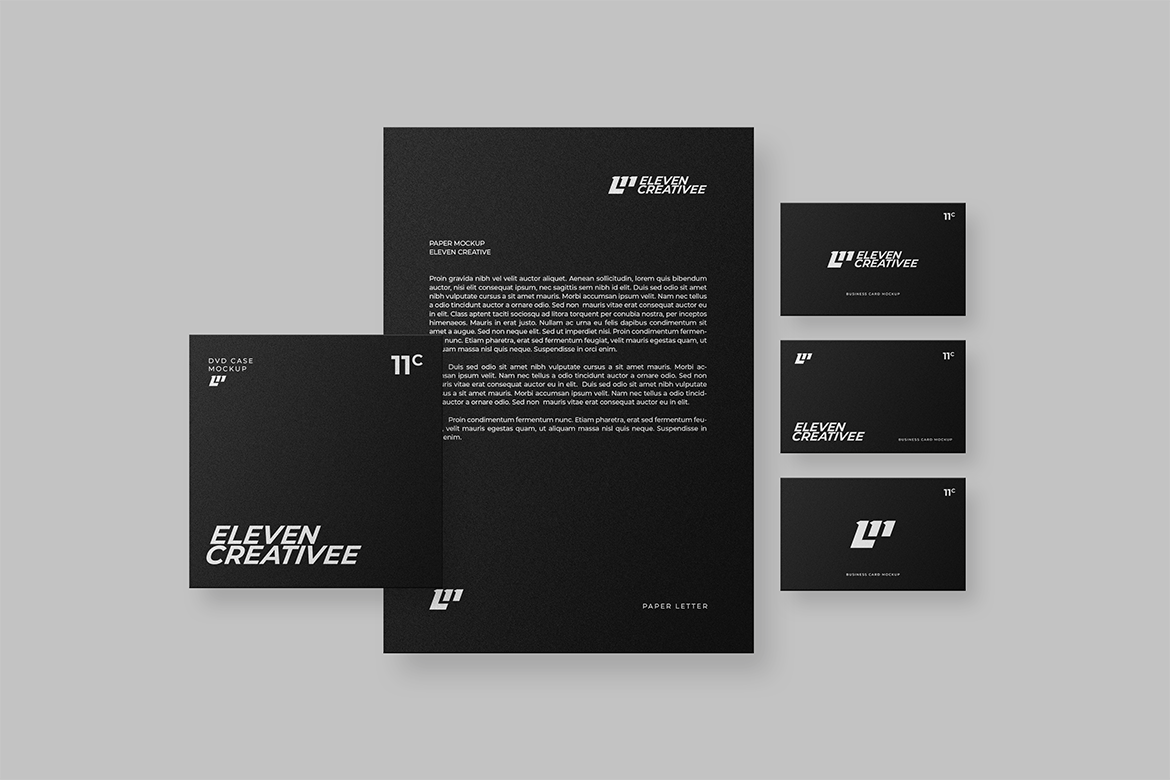 小型品牌文具套装样机图 Small Branding Stationery 样机素材 sucaiwan.com