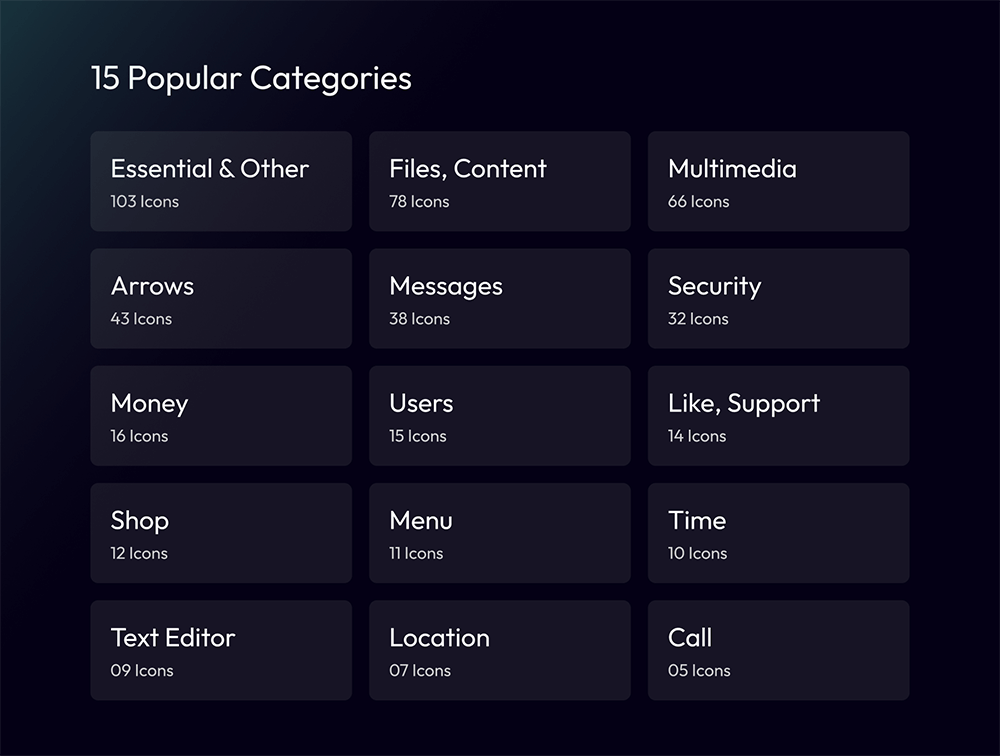 1000+用于专业网站和应用程序的高质量图标 图标素材 sucaiwan.com