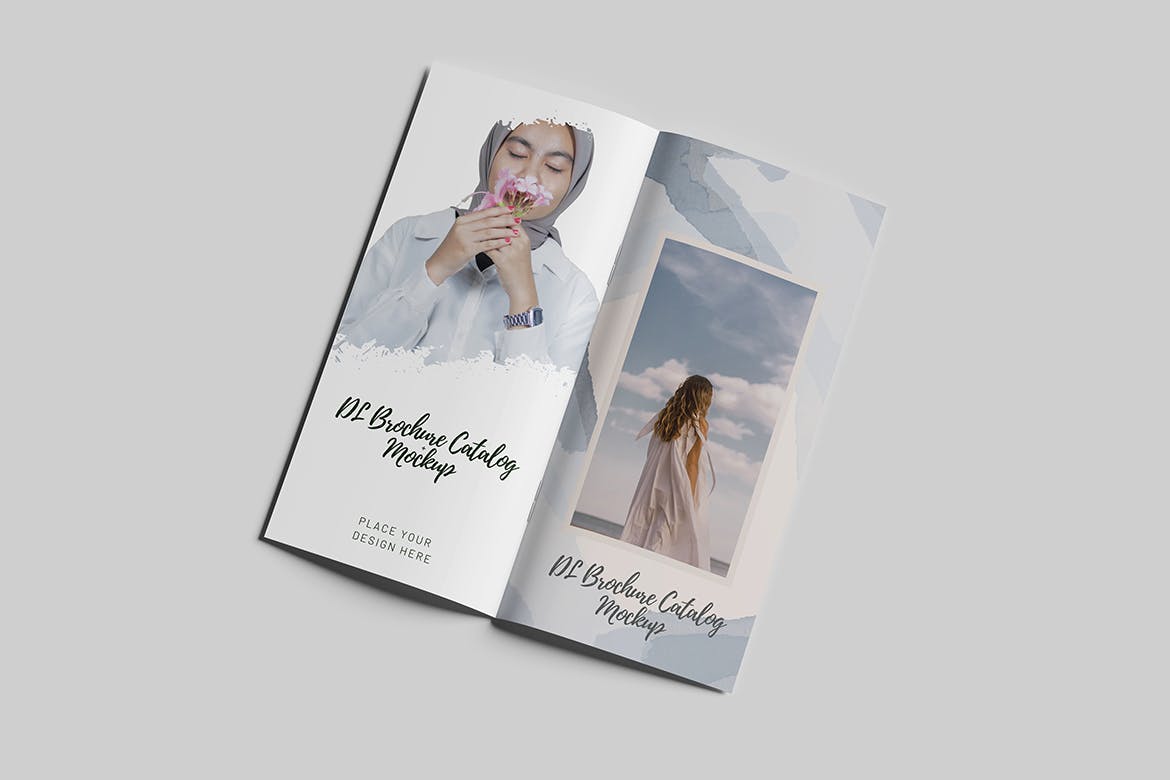 DL尺寸产品宣传册设计样机 DL Brochure Mockup 样机素材 sucaiwan.com