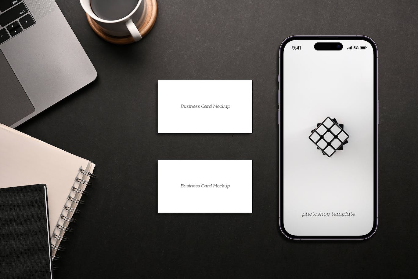 iPhone 14 Pro手机和名片样机模板 iPhone 14 Pro & Business Card Mockup 样机素材 第1张-素材湾丨精选海外优质设计素材资源 iPhone 14 Pro手机和名片样机模板 iPhone 14 Pro & Business Card Mockup 样机素材 sucaiwan.com