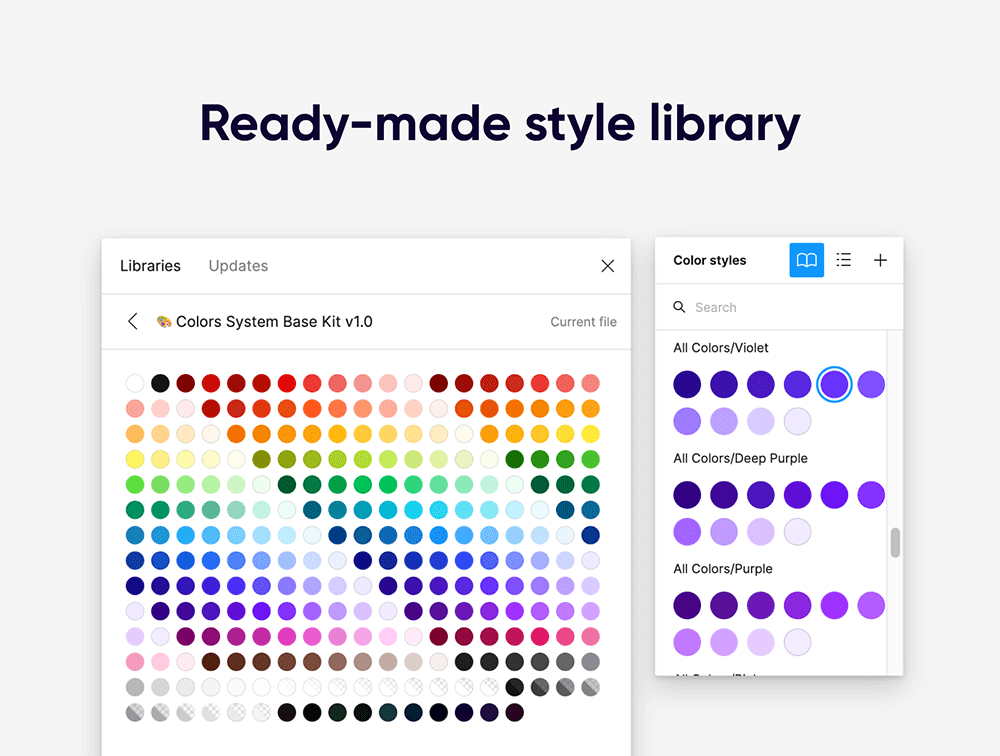 颜色系统基础套件 设计素材 sucaiwan.com