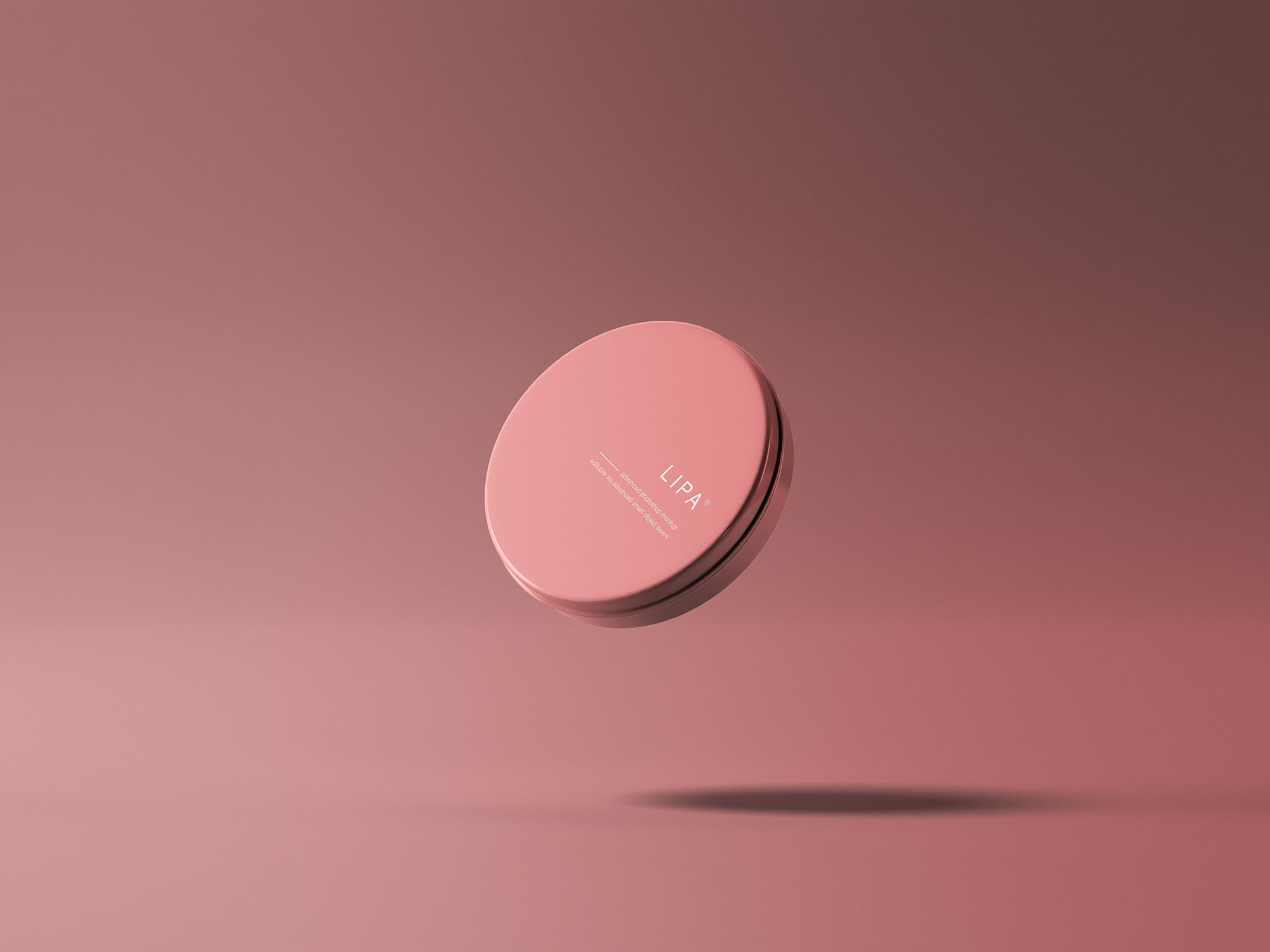 润唇膏锡盒包装样机 Lip Balm Tin Mockup 样机素材 sucaiwan.com