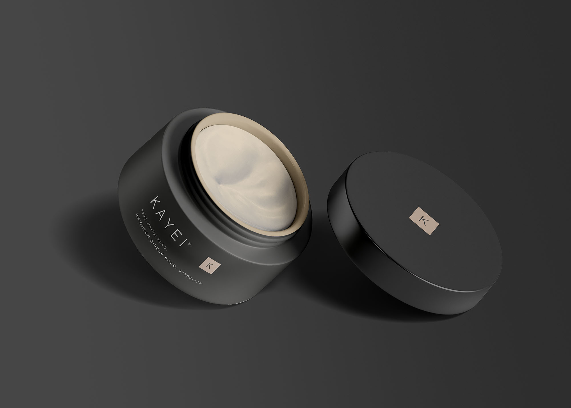 化妆品罐品牌包装样机 Cosmetic Jar Mockup 样机素材 sucaiwan.com
