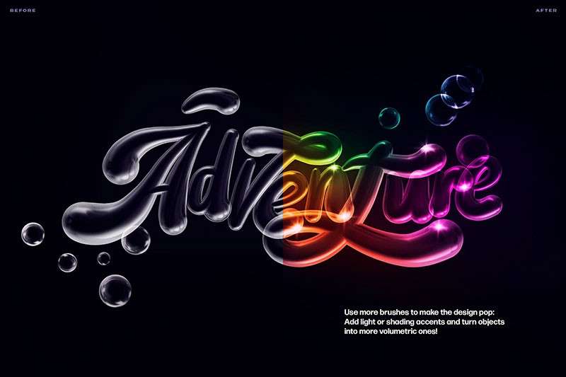 30个透明气泡效果Procreate笔刷 笔刷资源 sucaiwan.com