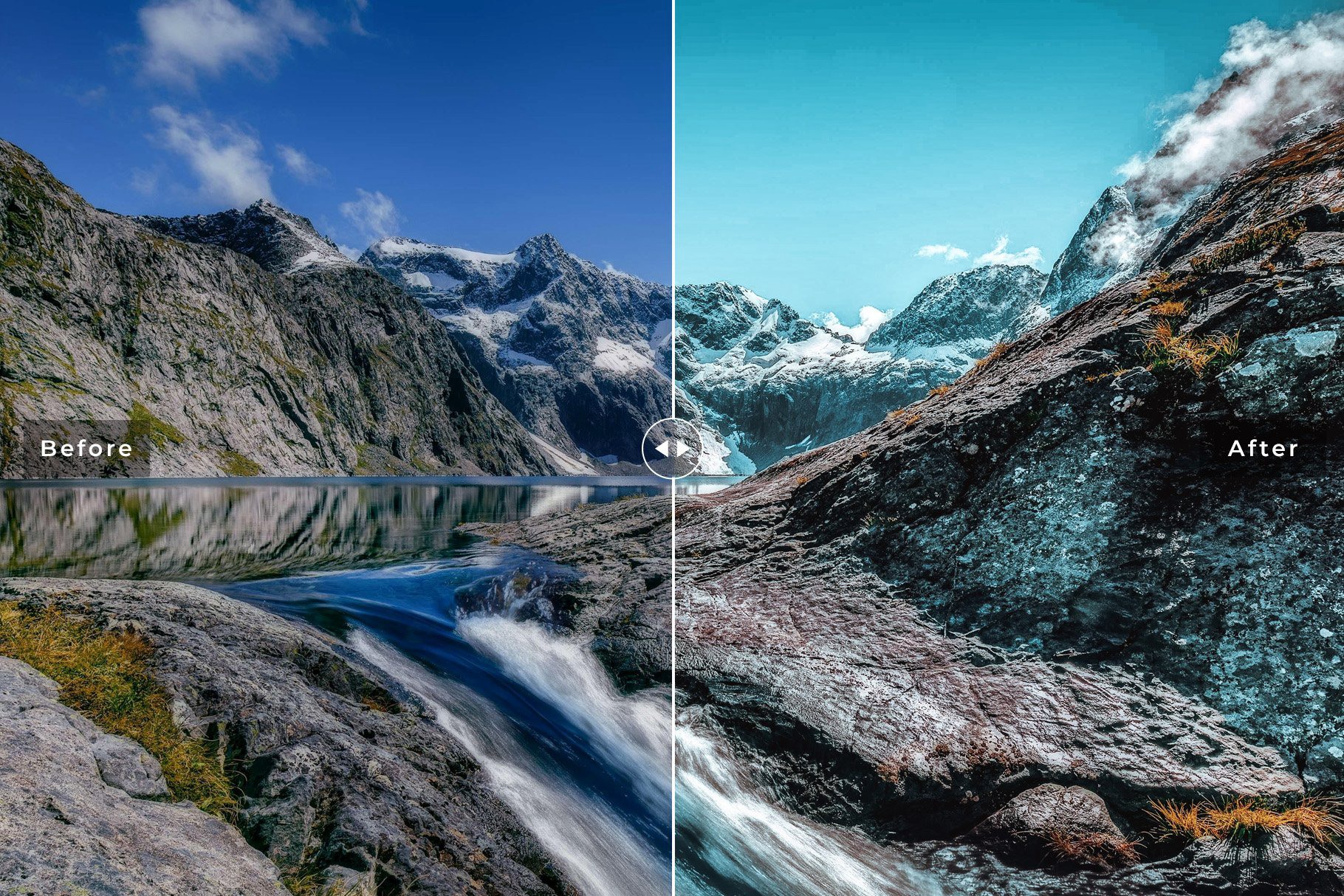 青绿调高质量室外旅行旅拍风景景观旅行度假LR调色预设 Fiordland Pro Lightroom Presets 插件预设 sucaiwan.com