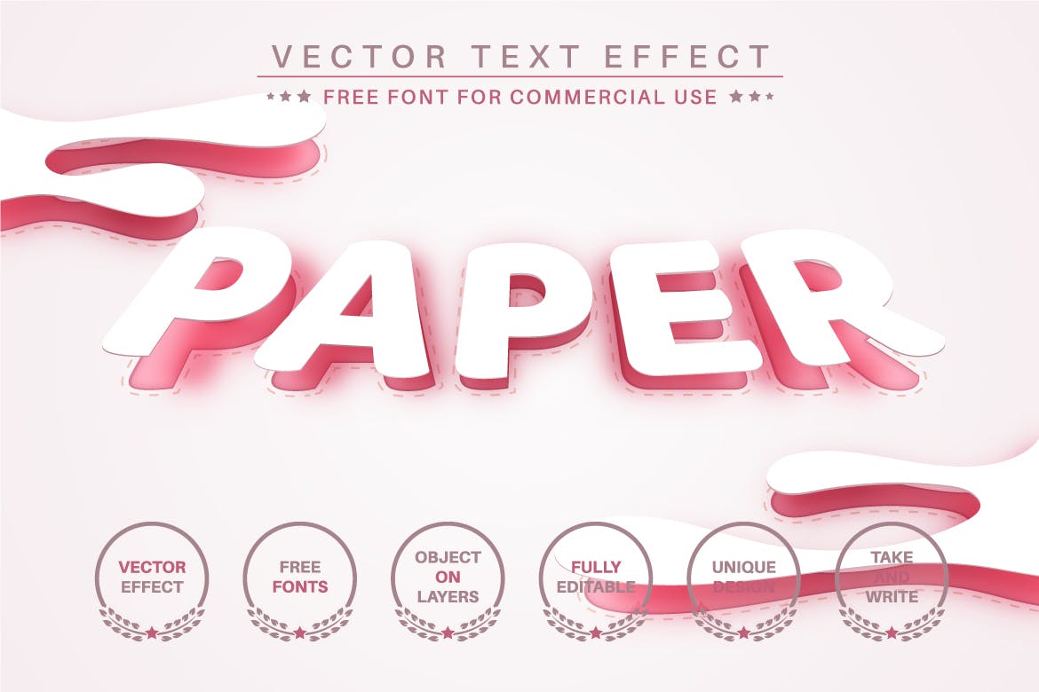 切片弧形矢量文字效果字体样式 Slice Arc – Editable Text Effect, Font Style 插件预设 sucaiwan.com