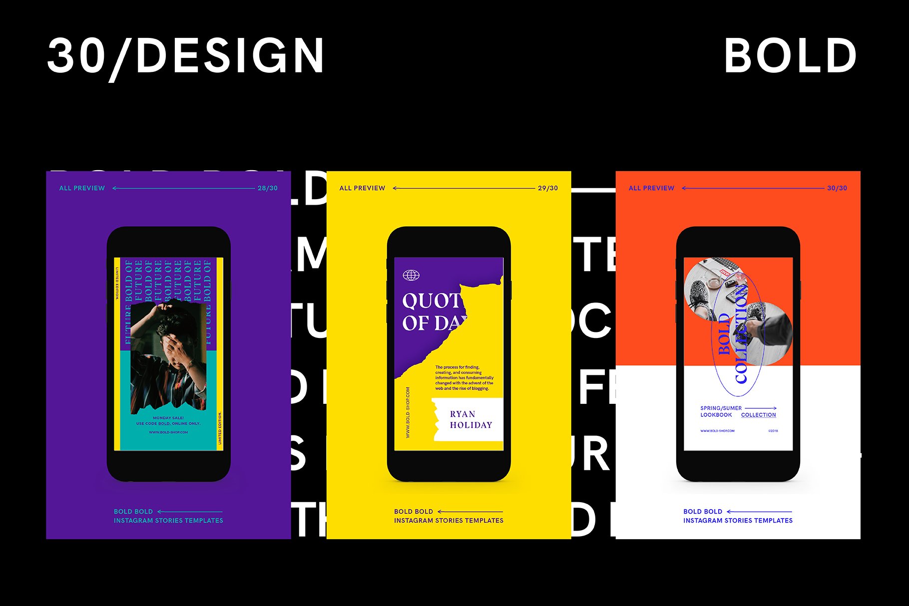 BOLD-潮流嘻哈复古高级Instagram竖屏错版大文字故事动画设计PSD模板 设计素材 第4张-素材湾丨精选海外优质设计素材资源 BOLD-潮流嘻哈复古高级Instagram竖屏错版大文字故事动画设计PSD模板 设计素材 sucaiwan.com