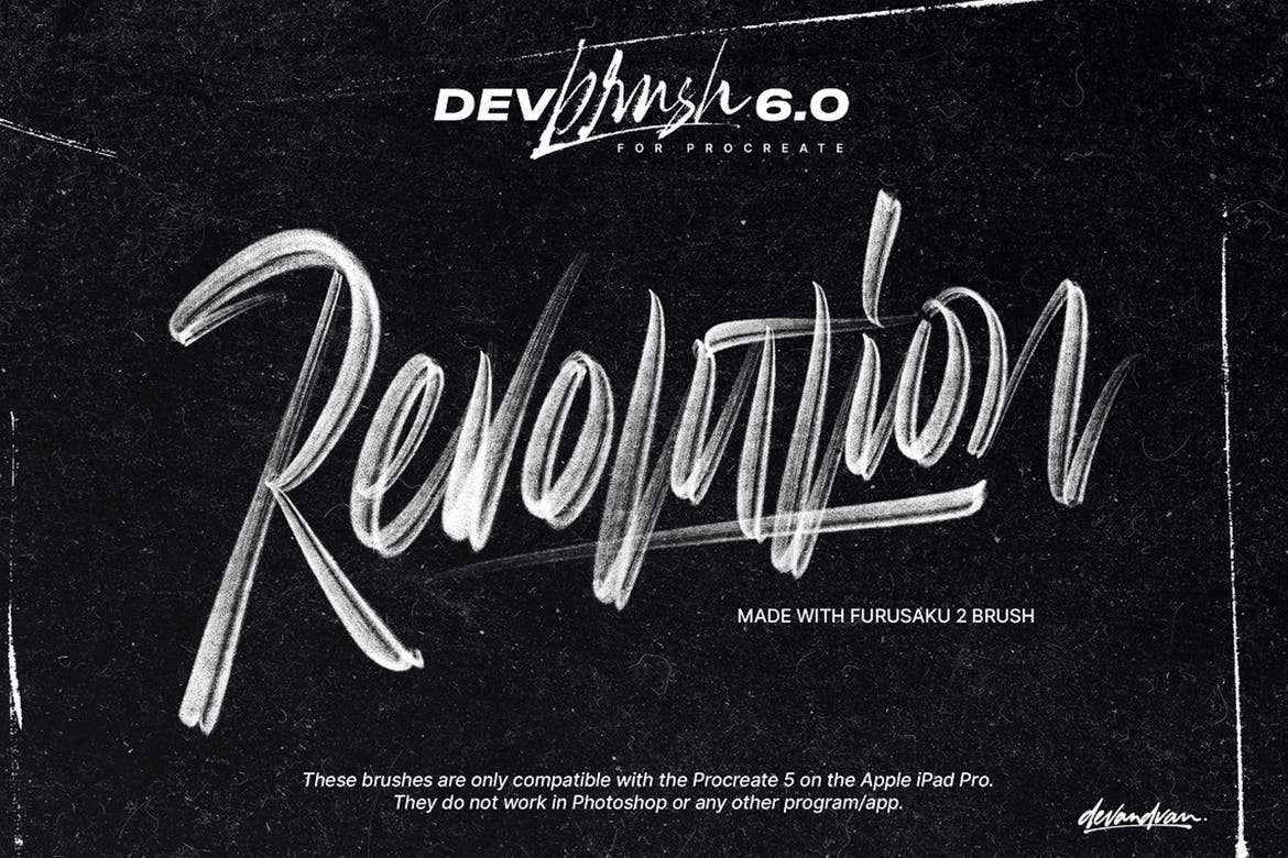 文字字体设计Procreate画笔 DevBrush 6.0 for Procreate 5 笔刷资源 第8张-素材湾丨精选海外优质设计素材资源 文字字体设计Procreate画笔 DevBrush 6.0 for Procreate 5 笔刷资源 sucaiwan.com