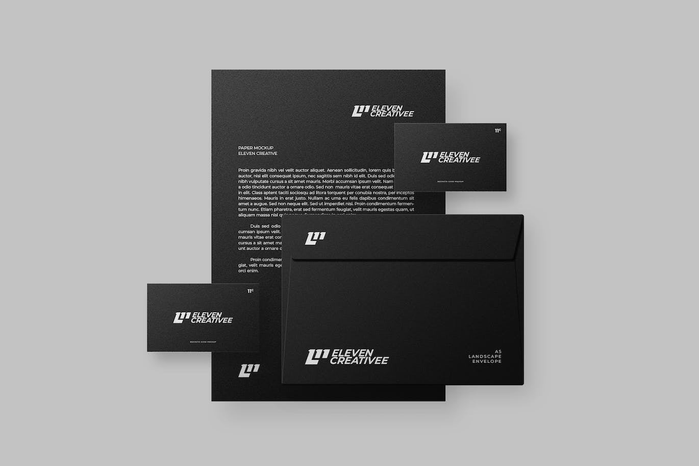 企业文具套装样机图 Stationery Kit Mockup 样机素材 sucaiwan.com