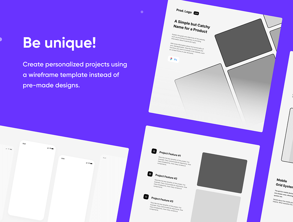 Behance和Dribbble样机模板套件 APP UI sucaiwan.com