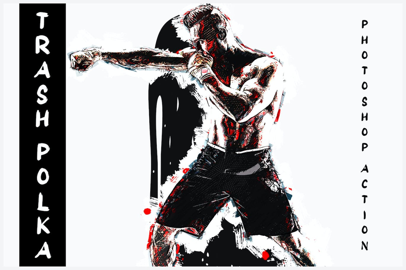 波尔卡圆点照片处理效果PS动作模板 Trash Polka – Photoshop Action 插件预设 sucaiwan.com