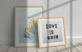 木框画框样机模板 Frame Mockup