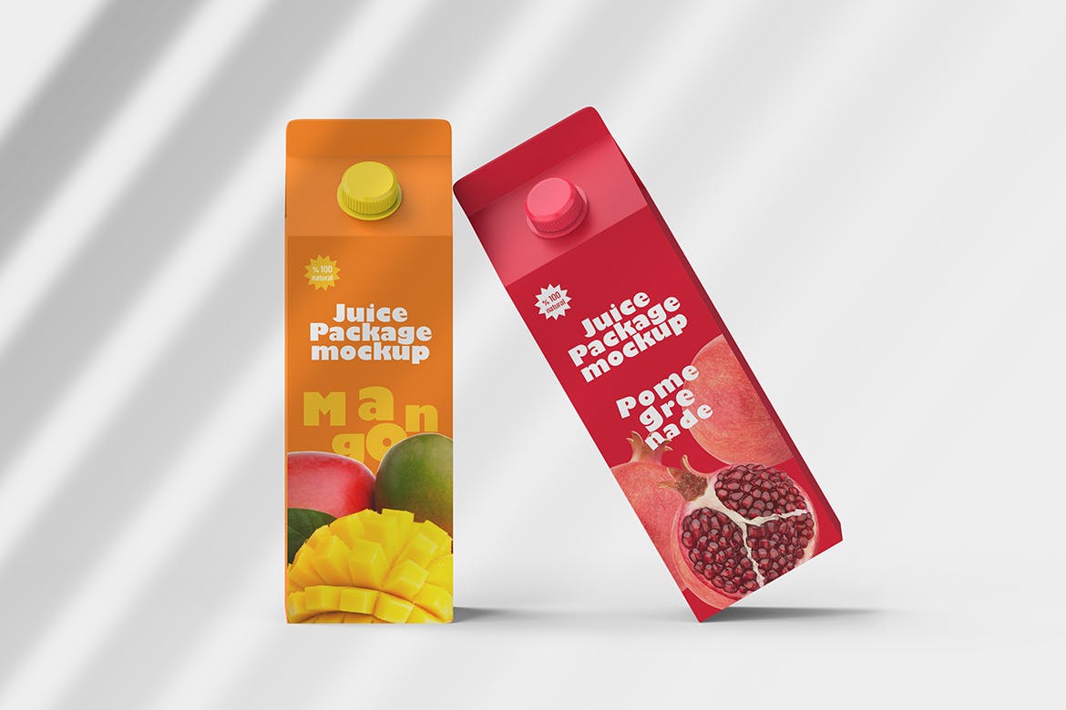 拧盖果汁盒包装设计样机 Juice Box Mockup 样机素材 sucaiwan.com