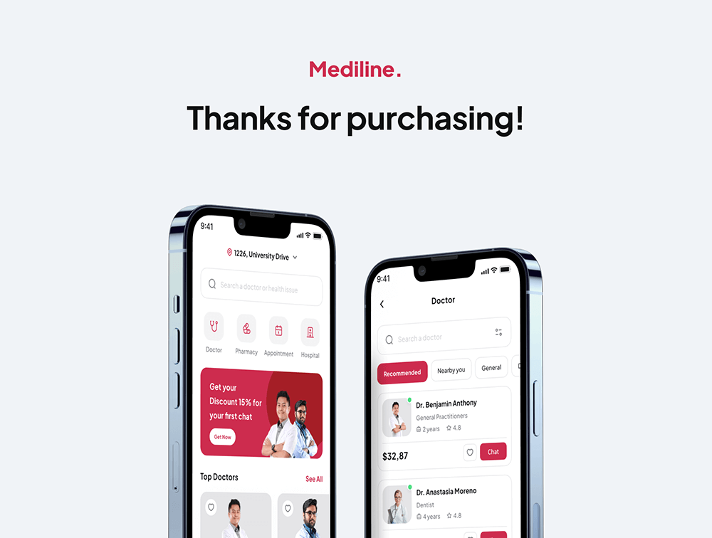 医疗保健应用程序UI套件 APP UI sucaiwan.com