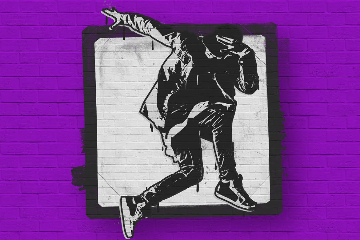 喷涂艺术效果照片处理Photoshop动作 Spray Art 2 Photoshop Action 插件预设 sucaiwan.com