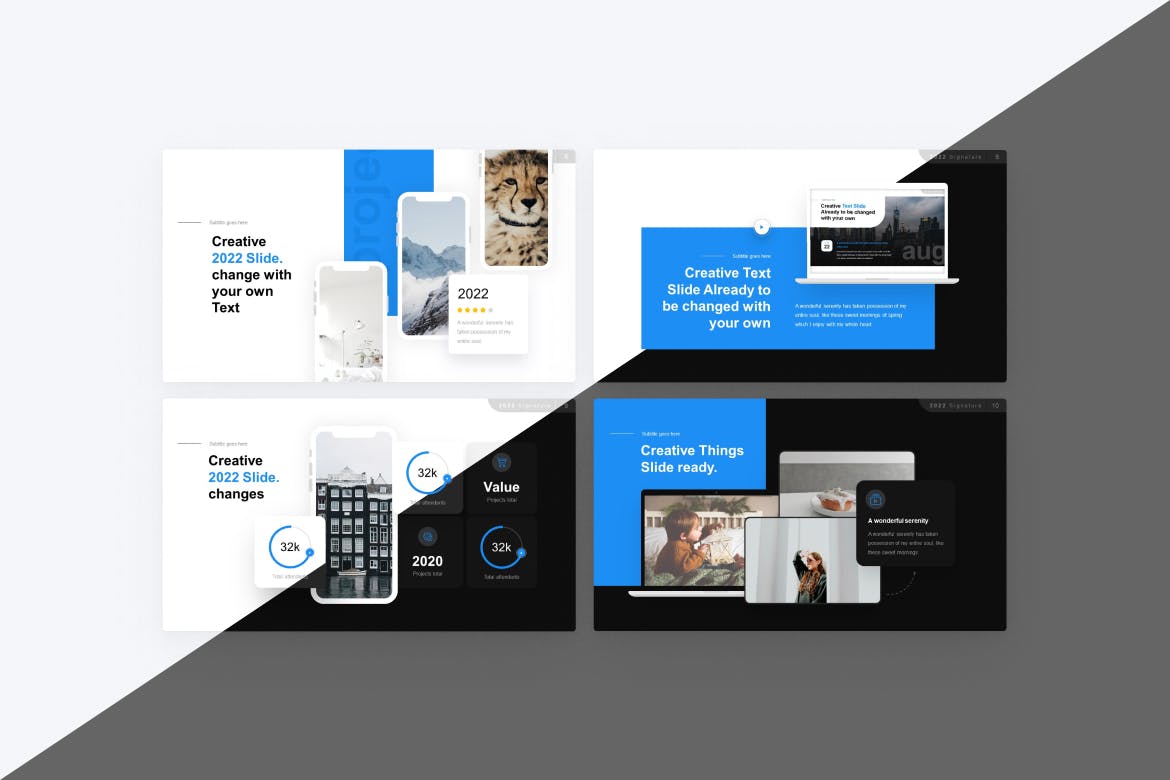 设备样机PPT创意模板 Device Mockup PowerPoint Template 幻灯图表 sucaiwan.com