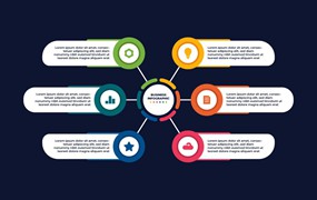 简约图解商业信息图表模板 Minimalist Diagram Business Infographic