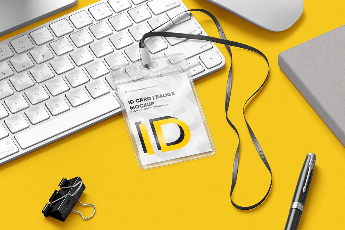 工作牌/厂牌设计样机 ID Card Mockup 样机素材 sucaiwan.com