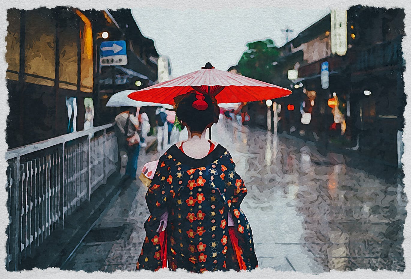 水彩绘画照片处理效果PS动作模板v2 Watercolor Paint V.2 – Photoshop Action 插件预设 sucaiwan.com