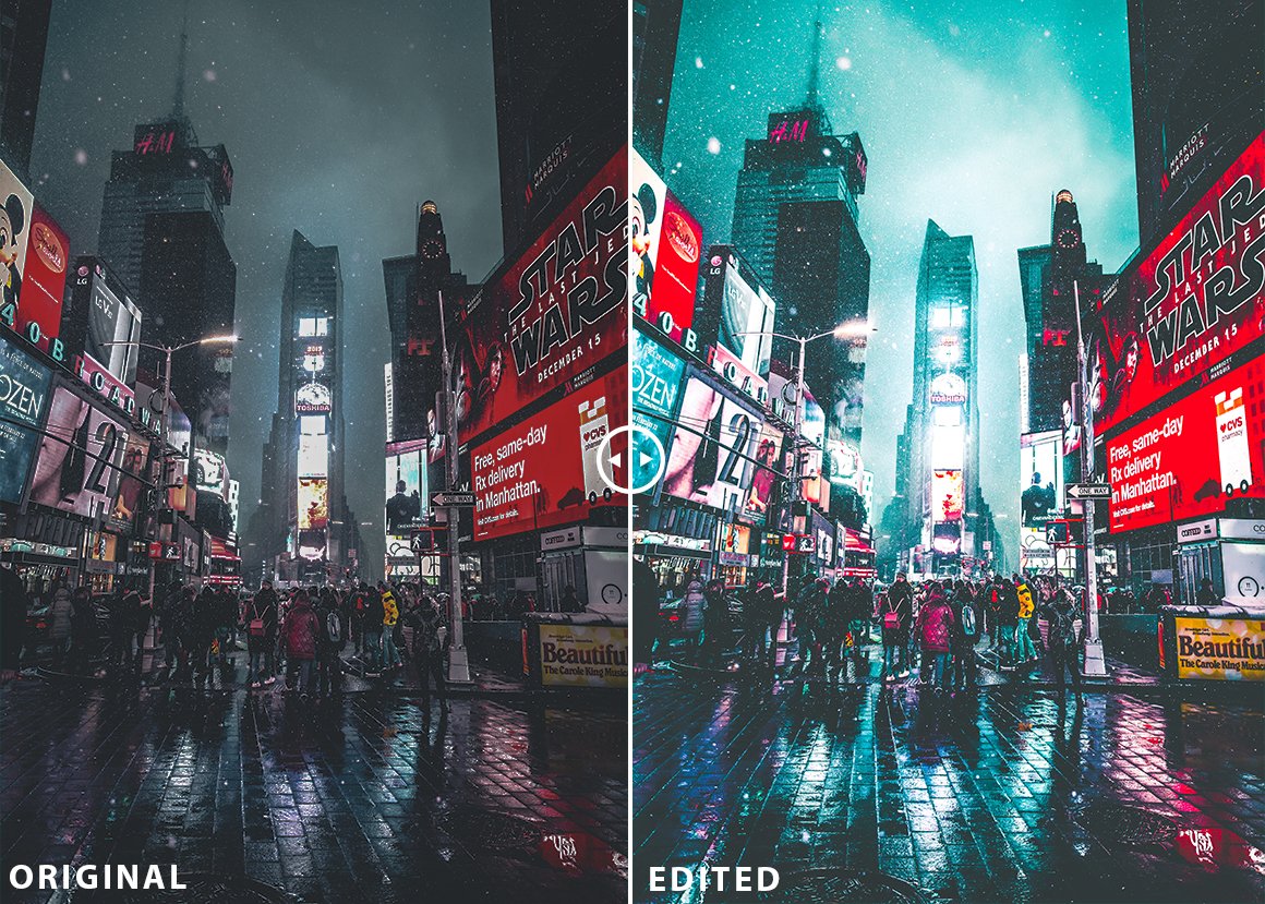 15个潮流复古赛博朋克夜景街拍霓虹灯Lightroom预设 Neon Light Lightroom Presets 插件预设 sucaiwan.com