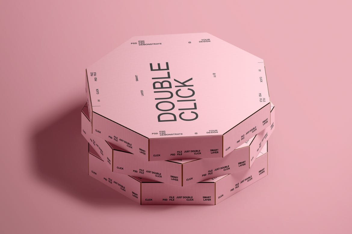 披萨盒外卖包装设计样机图 Pizza Box Mockup 样机素材 sucaiwan.com