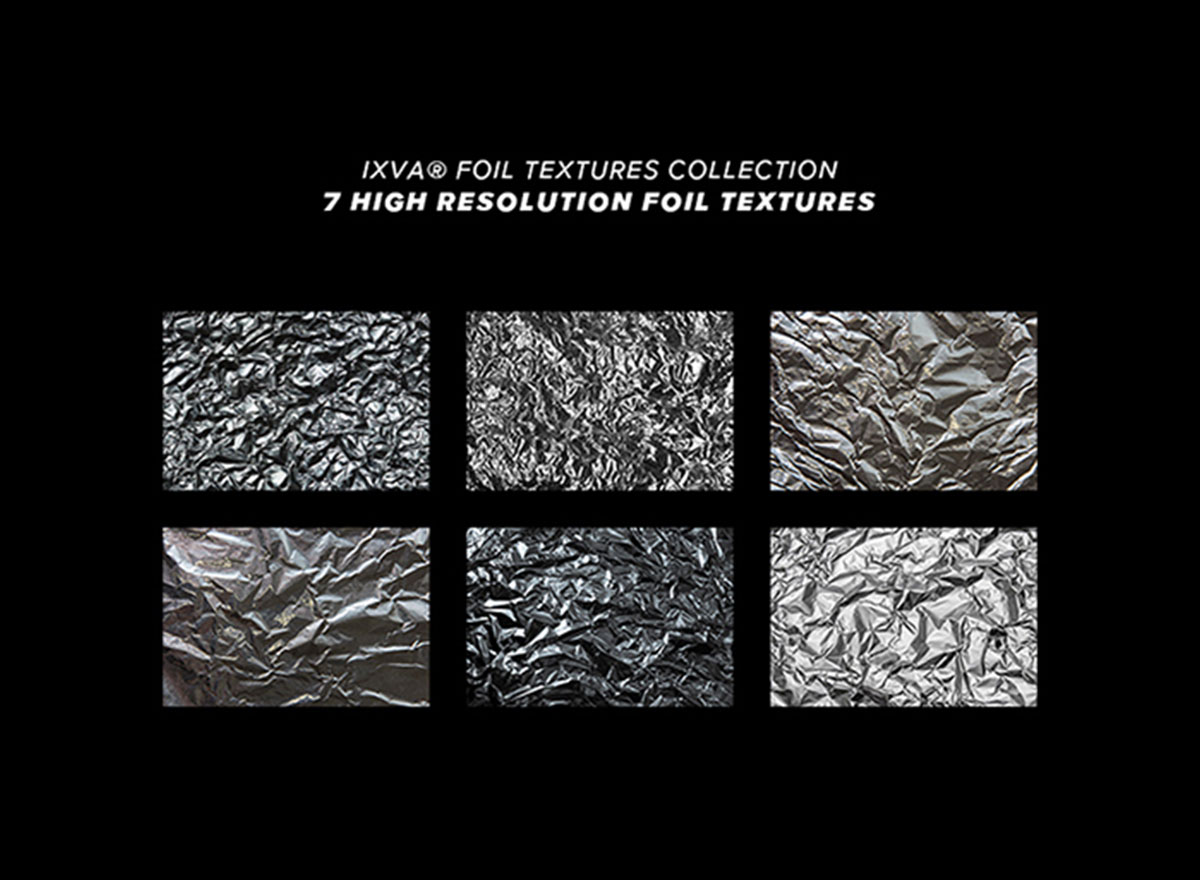 全息潮流塑料锡箔纸褶皱覆盖纹理唱片店贴纸胶带 Essentials Design Kit 图片素材 sucaiwan.com