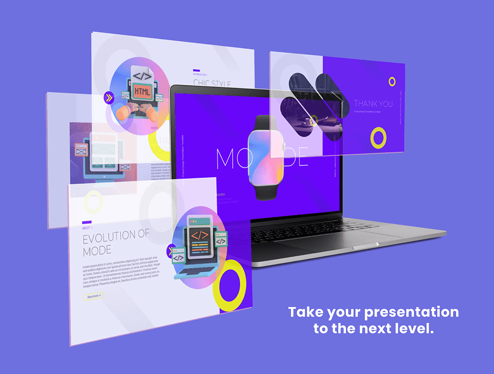 产品设计演示幻灯片模板 幻灯图表 sucaiwan.com