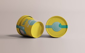 一次性杯子冰淇淋包装样机 Ice Cream Mockup