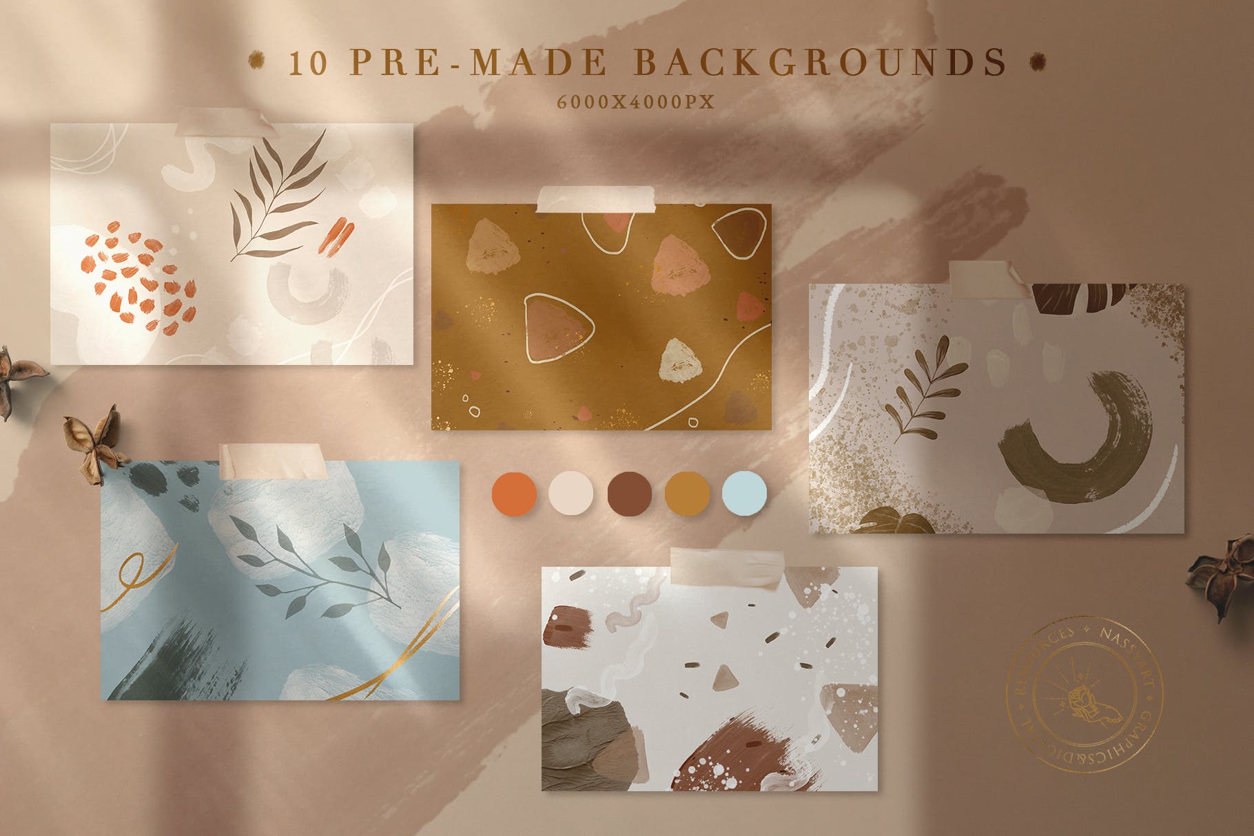 抽象画笔印章Procreate和ps笔刷 90 Procreate Stamps&Photoshop Brushes 笔刷资源 sucaiwan.com