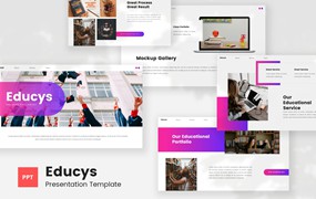 教育机构PPT演示文稿 Educys – Education PowerPoint Template