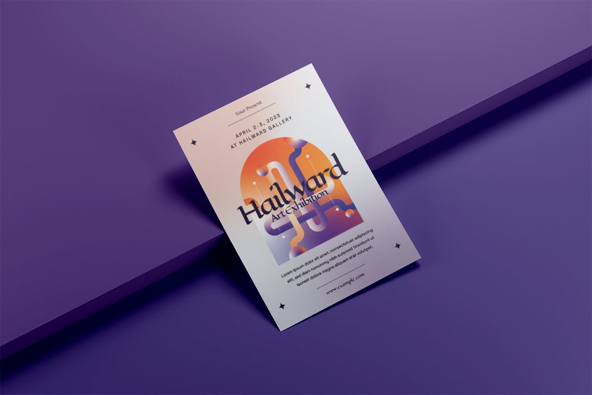 迷幻艺术展海报传单媒体套件 Psychedelic Art Exhibition – Flyer Media Kit 设计素材 sucaiwan.com