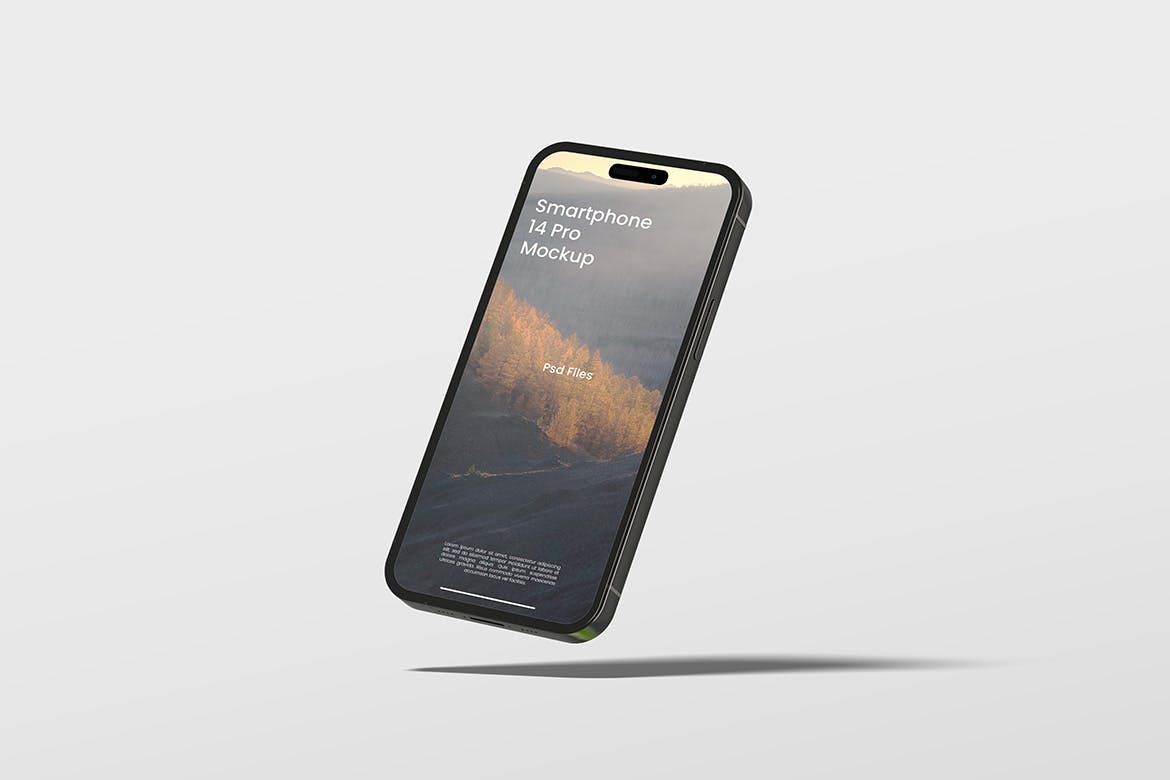 16种不同样式iPhone 14 Pro手机样机图 Smartphone 14 Pro Mockup 样机素材 sucaiwan.com