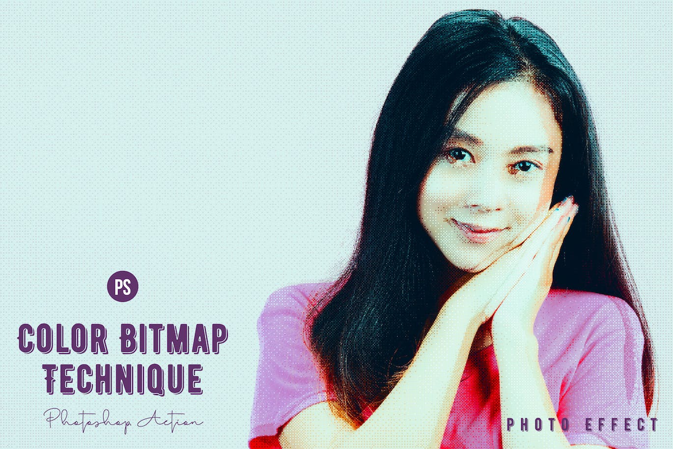 彩色位图技术效果PS动作模板 Color Bitmap Technique Photoshop Action 插件预设 第1张-素材湾丨精选海外优质设计素材资源 彩色位图技术效果PS动作模板 Color Bitmap Technique Photoshop Action 插件预设 sucaiwan.com