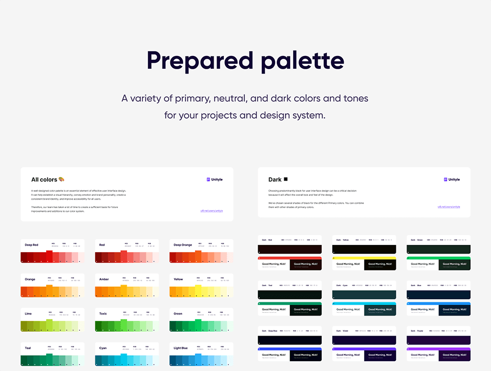 颜色系统基础套件 设计素材 sucaiwan.com